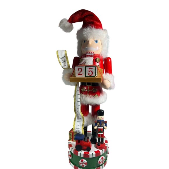 Christmas Nutcracker Santa Music Box w/Changeable Christmas Countdown Holder 16” - Picture 12 of 12